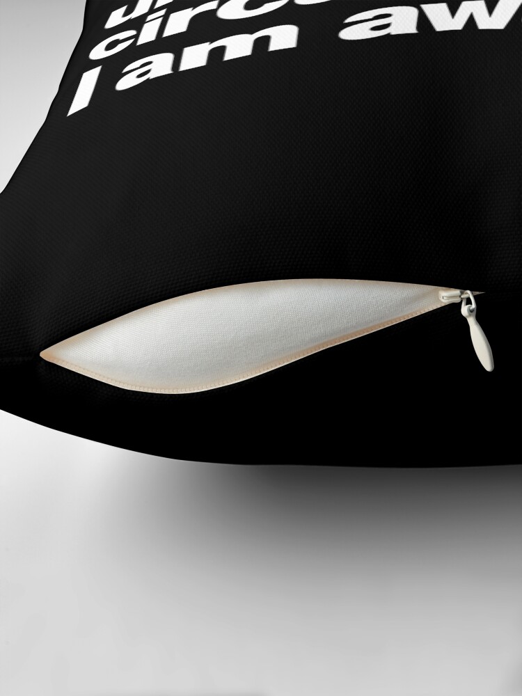 Thumbnail 2 of 4, Pillow, Due to unfortunate circumstances, I am awake. designed and sold by chestify.