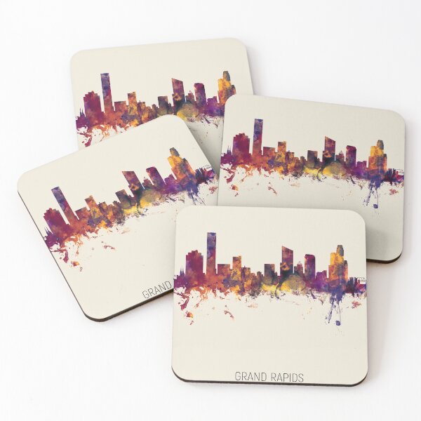 Item preview, Grand Rapids Michigan Skyline designed and sold by ArtPrints.