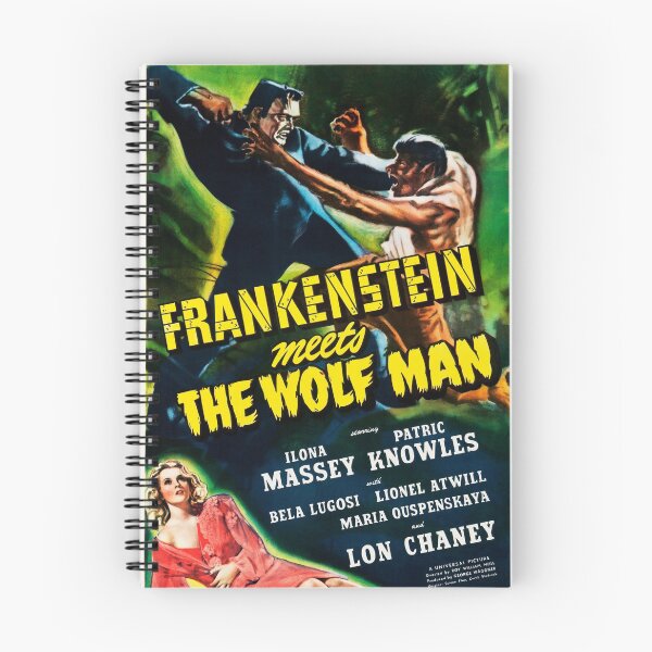 Item preview, FRANKENSTEIN MEETS WOLFMAN Cult Horror Film Vintage Movie designed and sold by retroposters.