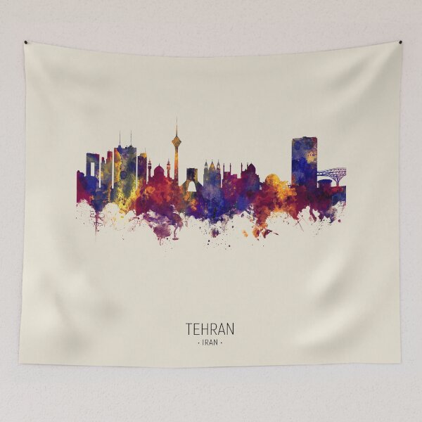 Item preview, Tehran Iran Skyline designed and sold by ArtPrints.
