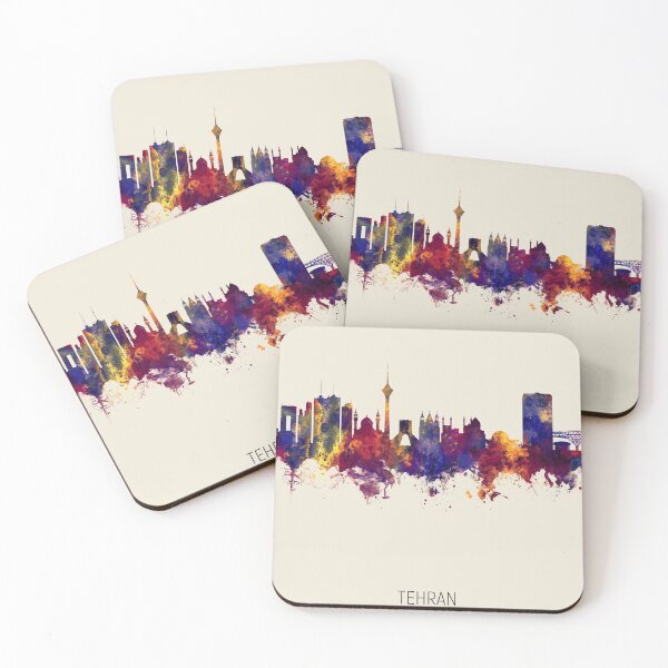 Item preview, Tehran Iran Skyline designed and sold by ArtPrints.