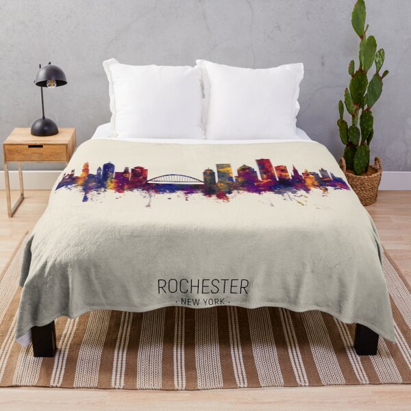 Aperçu de l'œuvre Rochester New York Skyline créée et vendue par ArtPrints.