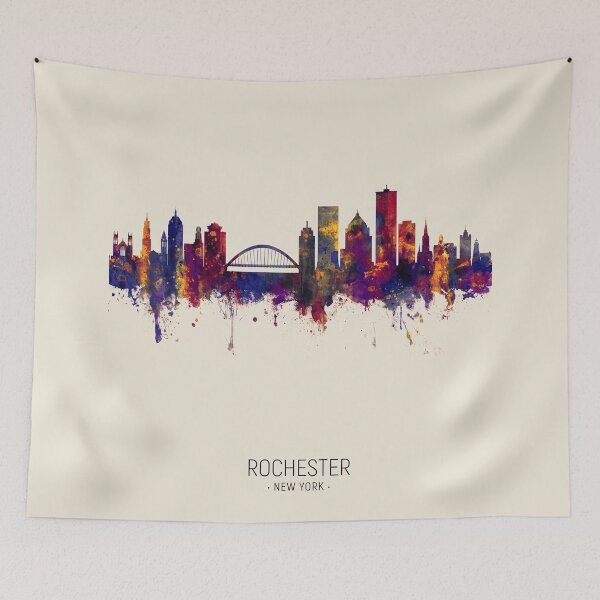 Artikelvorschau, Rochester New York Skyline entworfen und verkauft von ArtPrints.