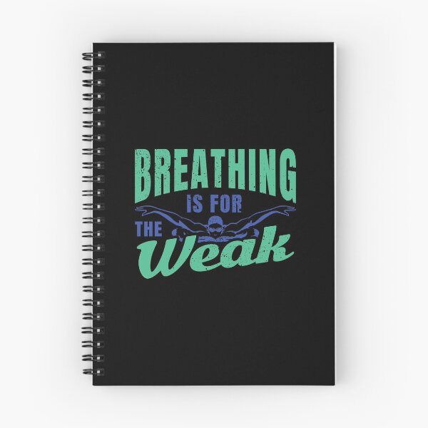 Item preview, Breathing is for the weak funny swimming design. designed and sold by blive.