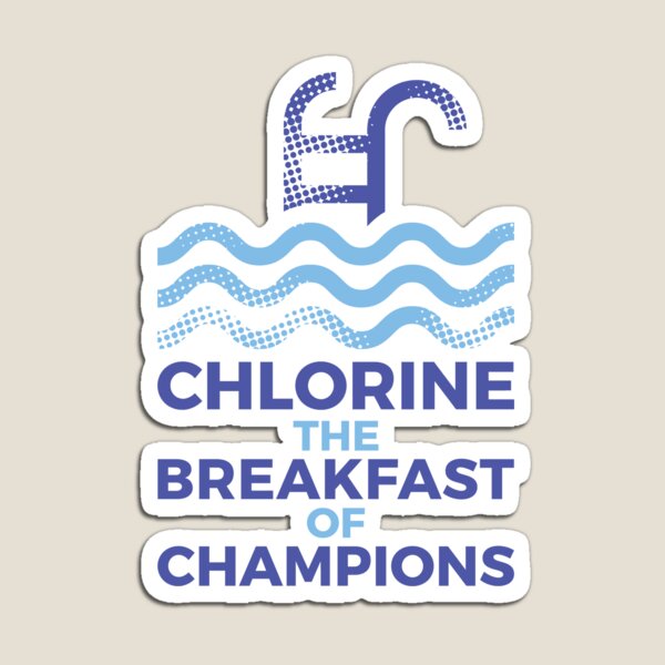 Item preview, Breakfast of champions funny swimming design designed and sold by blive.