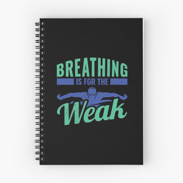 Item preview, Breathing is for the weak funny swimming design. designed and sold by blive.