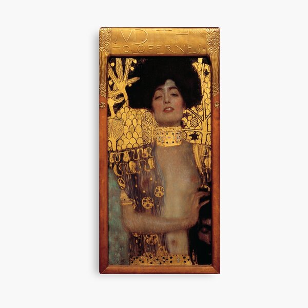 Judith and the Head of Holofernes (also known as Judith I) is an oil painting by Gustav Klimt created in 1901. It depicts the biblical character of Judith Canvas Print