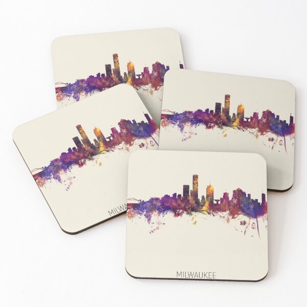 Item preview, Milwaukee Wisconsin Skyline designed and sold by ArtPrints.