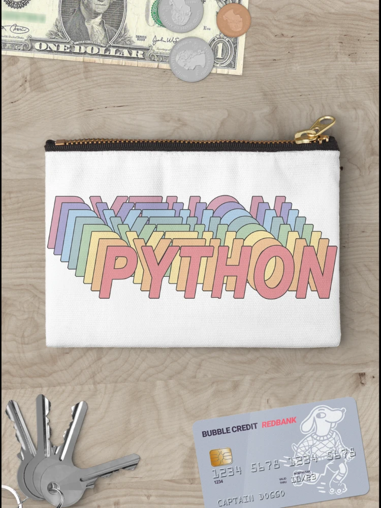 Thumbnail 3 of 4, Zipper Pouch, python designed and sold by FunnyGrief.
