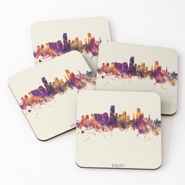 Item preview, Miami Florida Skyline designed and sold by ArtPrints.