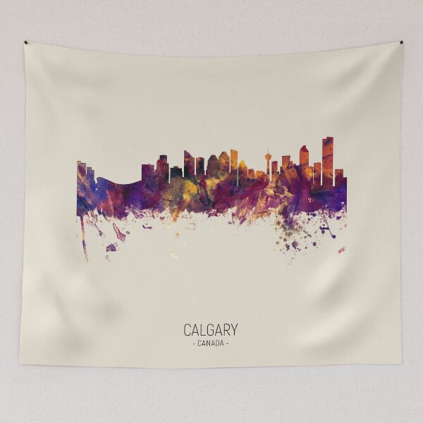 Item preview, Calgary Canada Skyline designed and sold by ArtPrints.