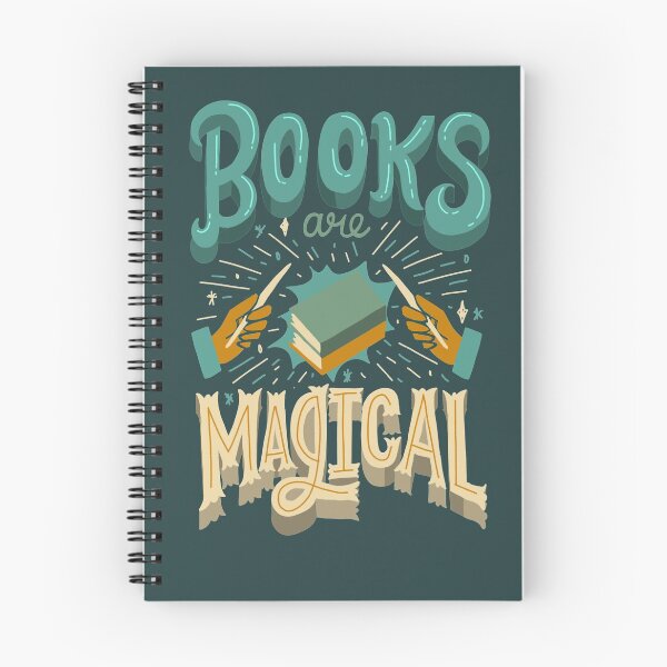 Item preview, Books Are Magical Bookish Bookworm Quote designed and sold by abbymalagaART.