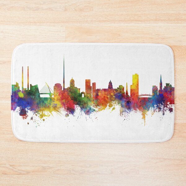 Aperçu de l'œuvre Dublin Ireland Skyline créée et vendue par ArtPrints.
