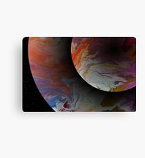 Twin Planets Canvas Print