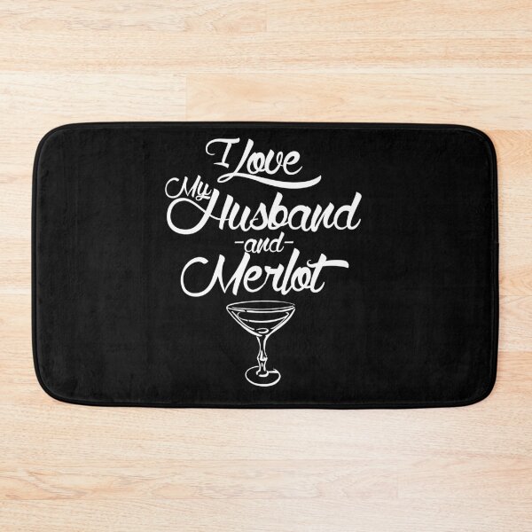 Artikelvorschau, Ich liebe meinen Mann und Merlot entworfen und verkauft von slkprint.