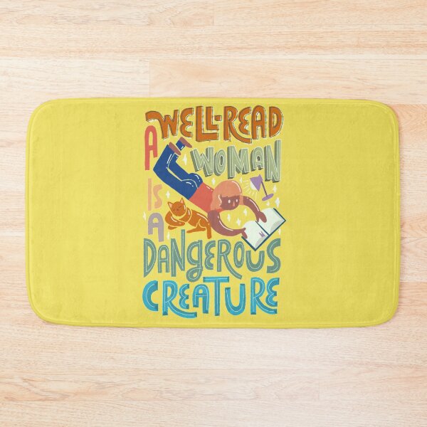 Item preview, A Well-Read Woman Is A Dangerous Creature Bookish Quote Art designed and sold by abbymalagaART.