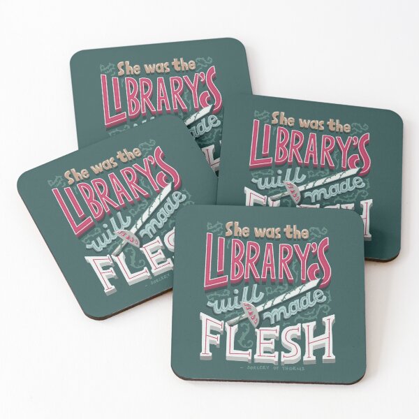 Item preview, She Was The Library's Will Made Flesh Sorcery of Thorns Fanart designed and sold by abbymalagaART.