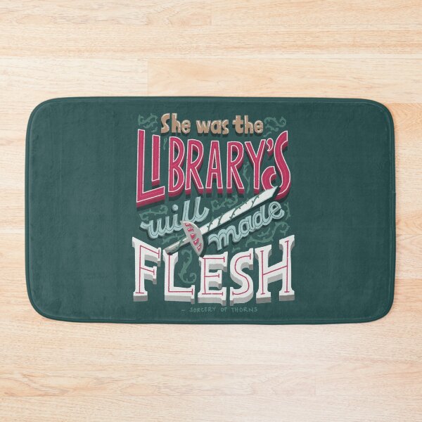 Item preview, She Was The Library's Will Made Flesh Sorcery of Thorns Fanart designed and sold by abbymalagaART.