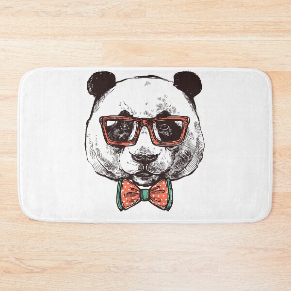 Item preview, Funny Hipster Panda designed and sold by Rott515.