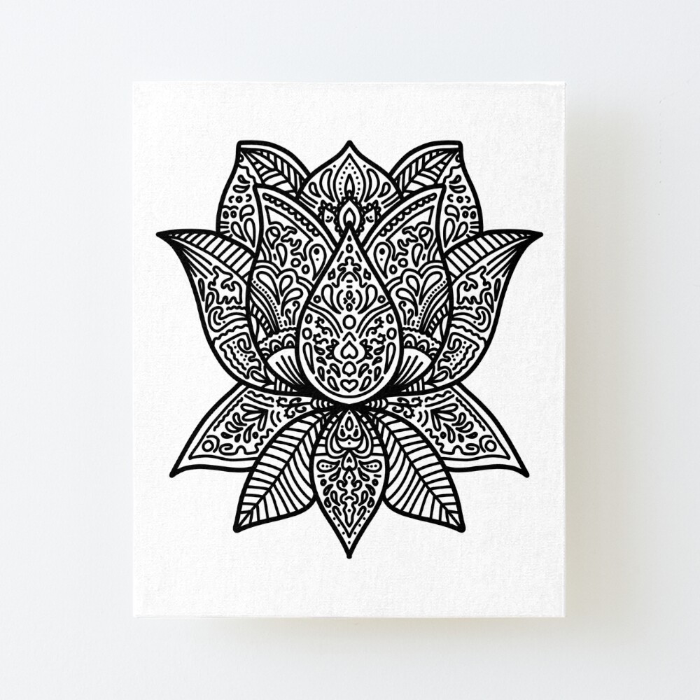 Circular Pattern In Form Of Mandala With Lotus Flower For Henna Mehndi  Tattoo Decoration Decorative Ornament In Ethnic Oriental Style Outline  Doodle Hand Draw Vector Illustration Stock Illustration - Download Image  Now -