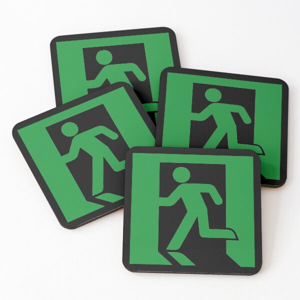 Item preview, Fire exit designed and sold by WeMadeOurWorld.