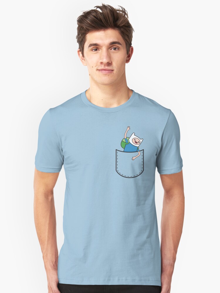 Alternate view of Adventure Time Pocket Finn Slim Fit T-Shirt
