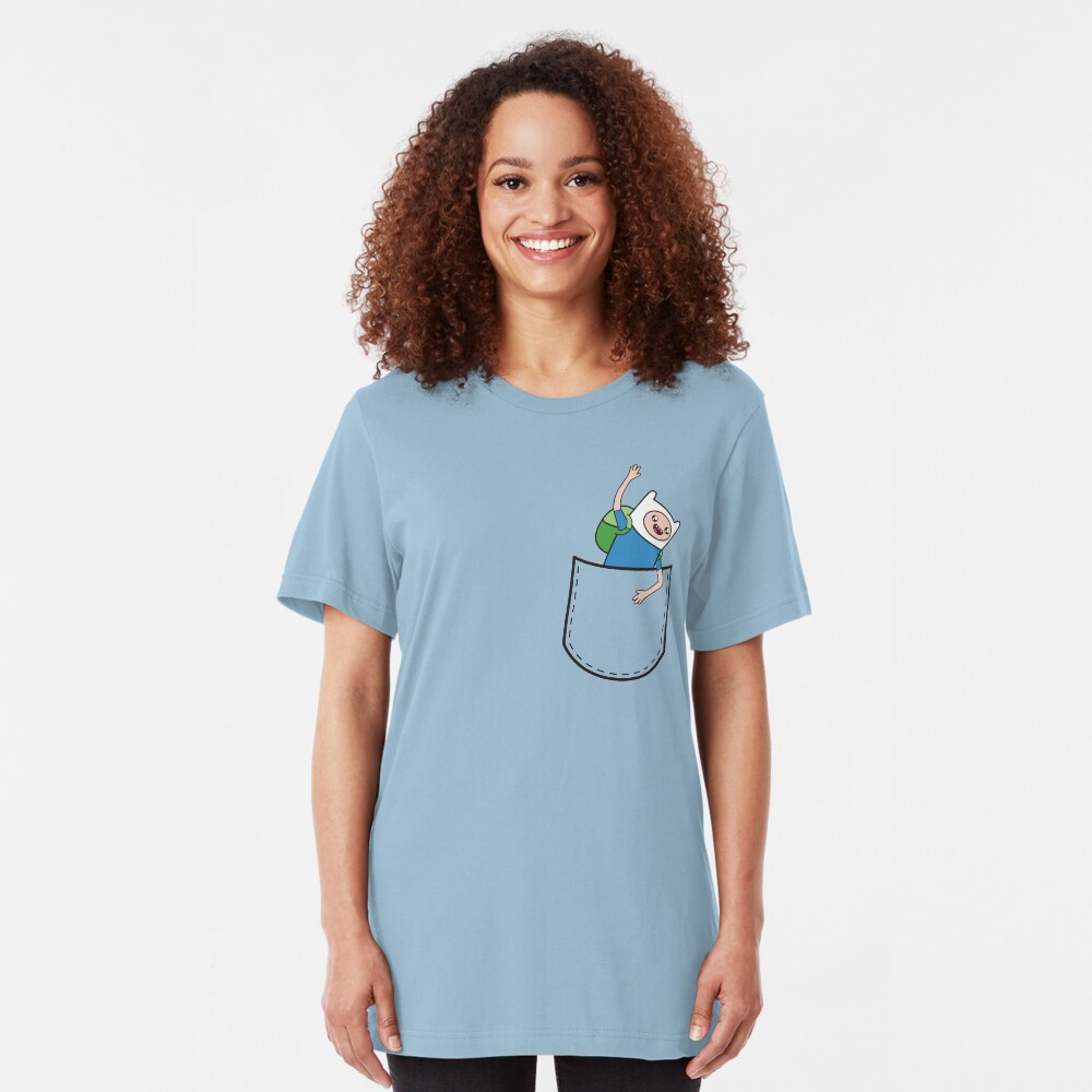 Adventure Time Pocket Finn Slim Fit T-Shirt