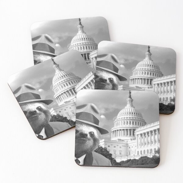 Item preview, Sloth in Washington DC designed and sold by Furry And Purry.