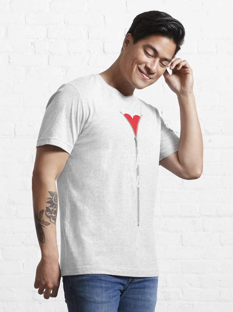 Alternate view of Zipper Club Open Heart Surgery Essential T-Shirt