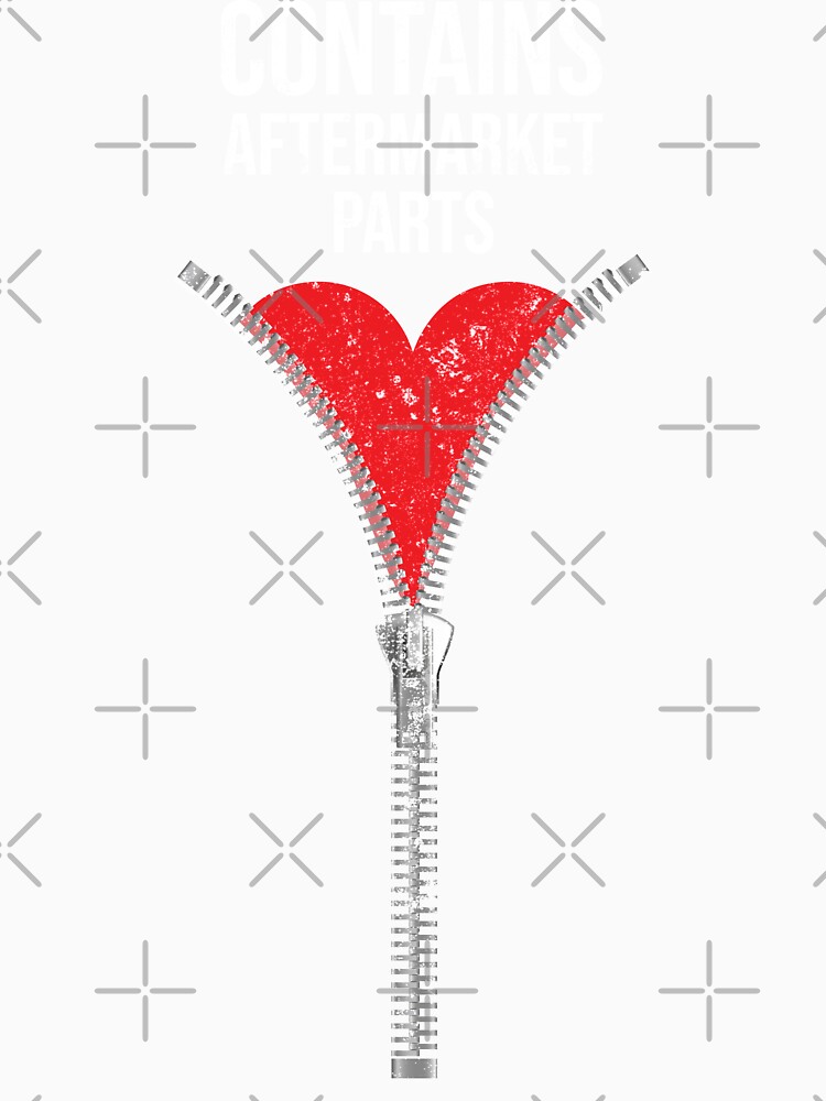 Contains Aftermarket Parts Zipper Club Heart Surgery Survivor by vintageday