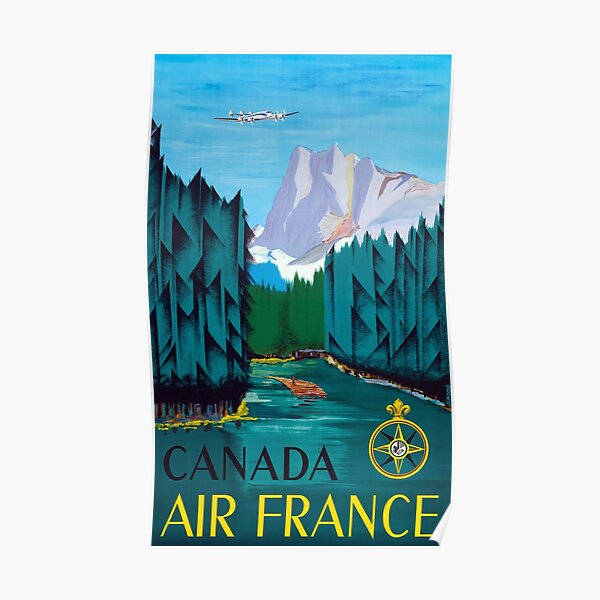 Canada - Vintage Air France Travel Poster Poster