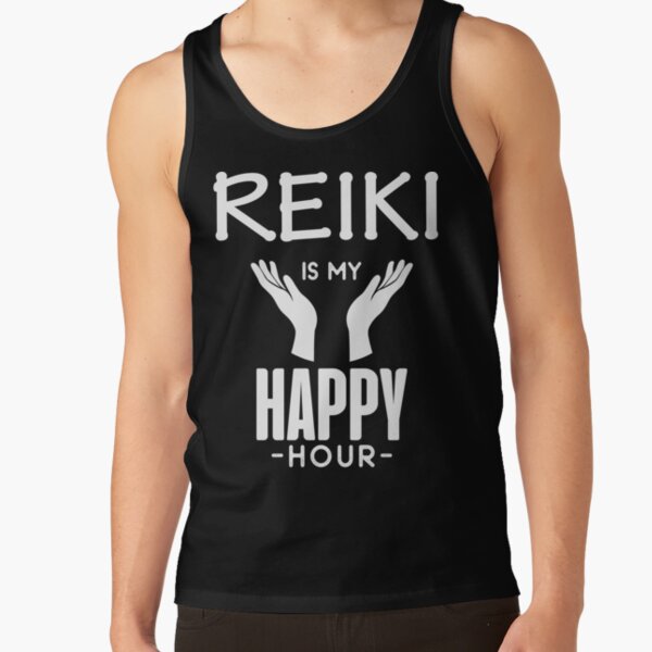 Reiki is My Happy Hour Open Hands Tank Top