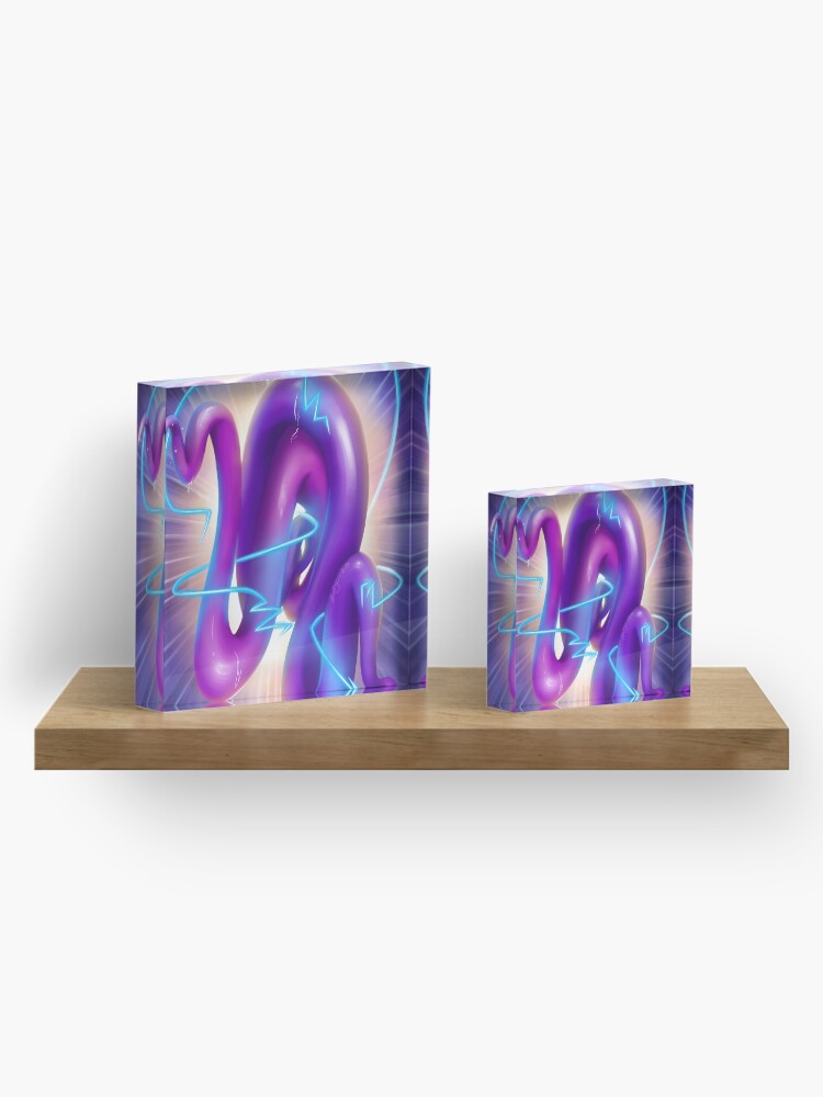 Alternate view of Lightning Tendril Acrylic Block