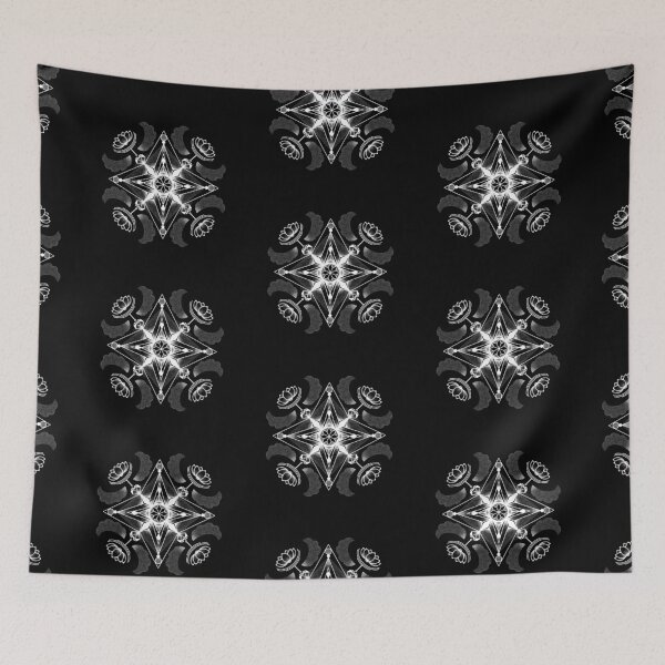 Item preview, Mandala two white dotwork lotus designed and sold by milyhne.