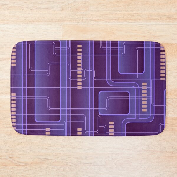 Item preview, Modest Abstract Dark Purple Spaceship Pipe System Design designed and sold by Dator.