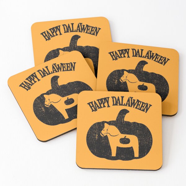 Item preview, Happy Dalaween Funny Swedish Dala Horse Halloween Pumpkin Pun Meme designed and sold by funnytshirtemp.