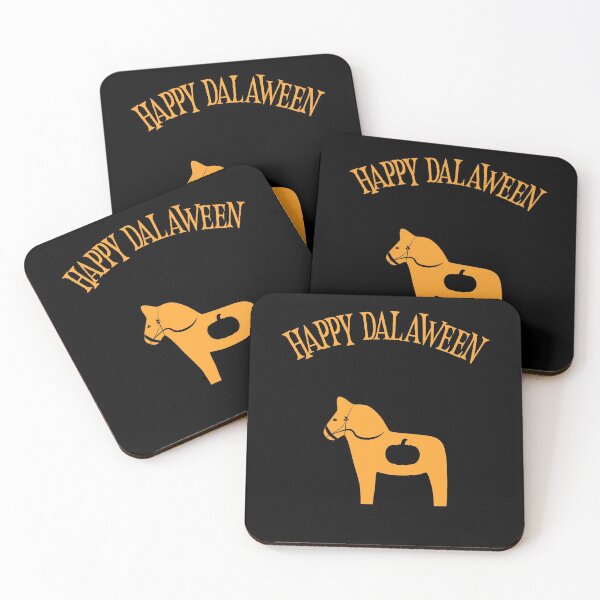 Item preview, Happy Dalaween Funny Swedish Dala Horse Halloween Pumpkin Pun Meme designed and sold by funnytshirtemp.