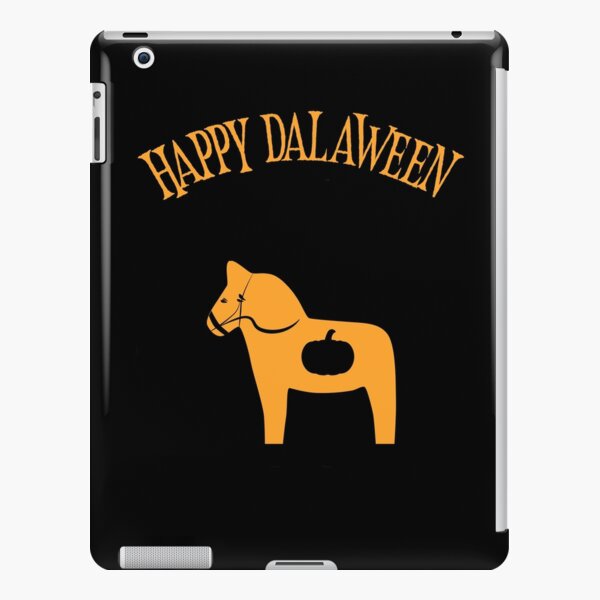 Happy Dalaween Funny Swedish Dala Horse Halloween Pumpkin Pun Meme