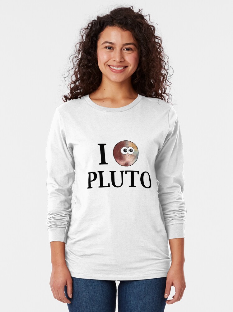 Alternate view of I Heart Pluto Long Sleeve T-Shirt