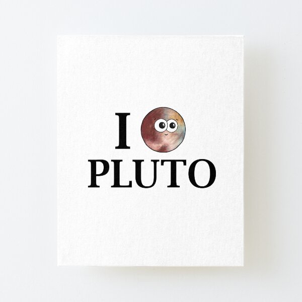 I Heart Pluto Canvas Mounted Print