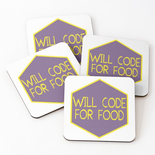 Item preview, will code for food designed and sold by FunnyGrief.