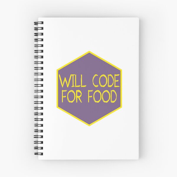 Item preview, will code for food designed and sold by FunnyGrief.