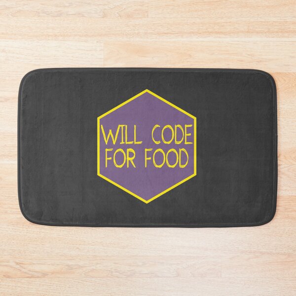 Item preview, will code for food designed and sold by FunnyGrief.