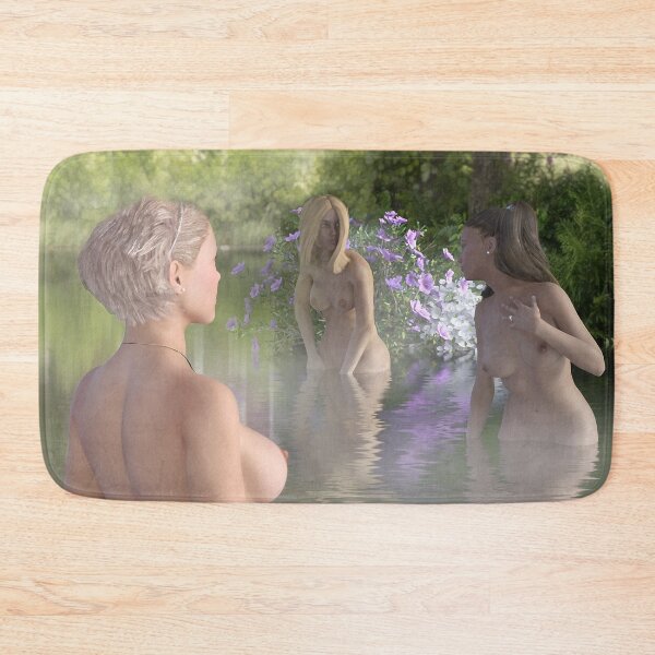 Item preview, Girls swimming in a lake | Swedish summer designed and sold by Andy Renard.