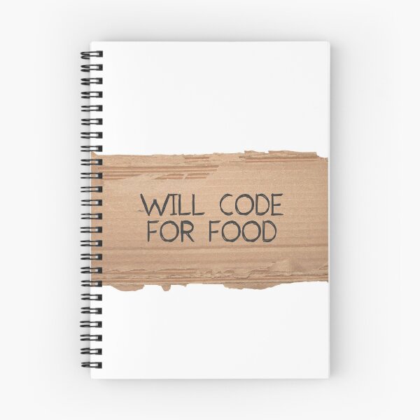 Item preview, will code for food designed and sold by FunnyGrief.