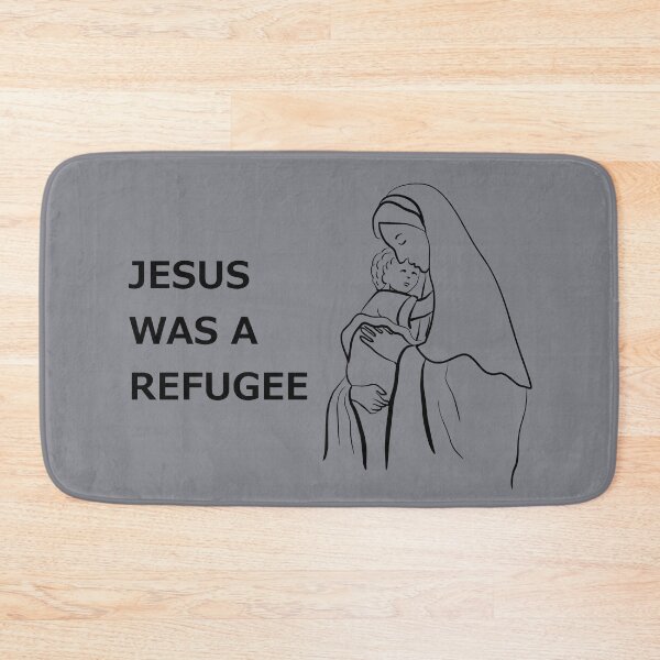 Item preview, Jesus Was A Refugee Pro Immigration DACA Anti Trump designed and sold by Creekman Designs.