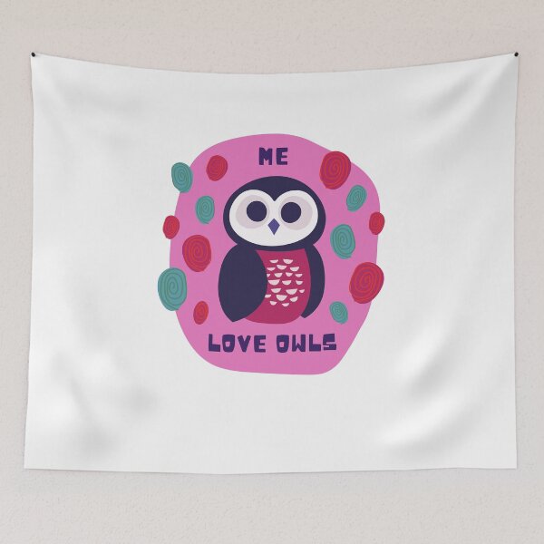 Item preview, i love owls  designed and sold by BampiQ.