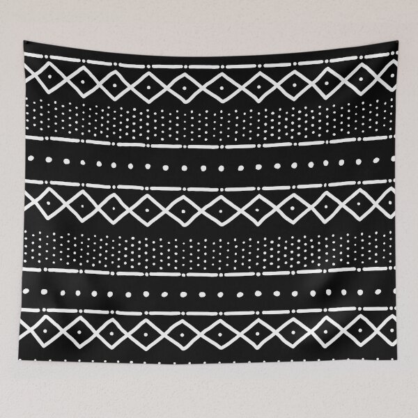 Item preview, Mudcloth Pattern In Black designed and sold by republicmarket.