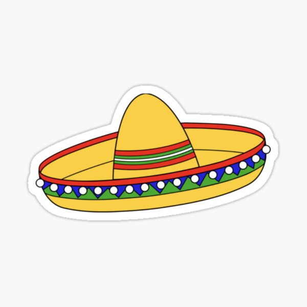 3 Sombrero Sticker, Mexican Sticker, Cinco De Mayo Sticker, Fiesta Sticker,  Hispanic Sticker, Mexican Stickers, Hand Drawn Stickers, 647 