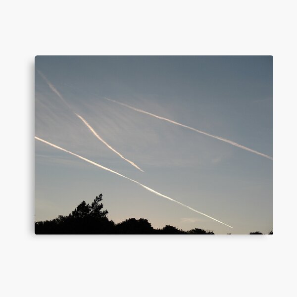 Contrails In The Sky (6905) Canvas Print